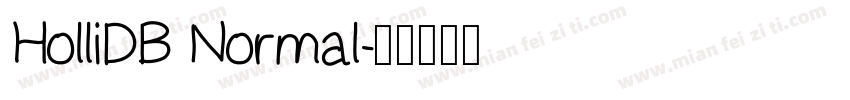 HolliDB Normal字体转换
